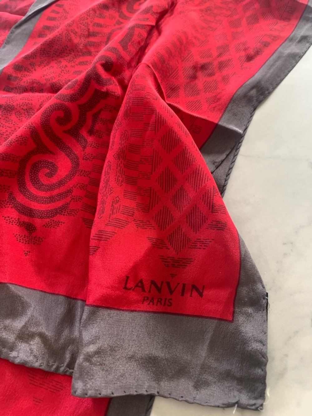 Vintage Lanvin 100% Silk scarf